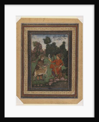A falconer and a gamekeeper, c.1600 by School Indian