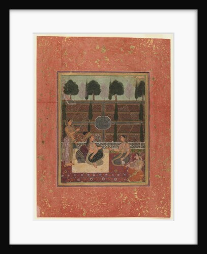 Ladies on a terrace, Mughal Style, c.1700-10 by Indian School