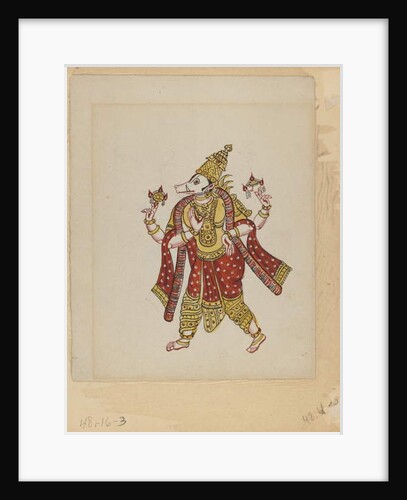 One of a set of nine images showing Indians in different professions by Indian School