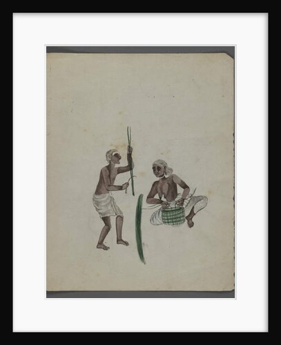One of a set of nine images showing Indians in different professions by Indian School