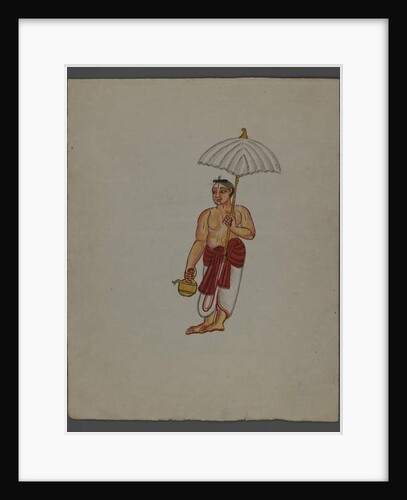 One of a set of nine images showing Indians in different professions by Indian School
