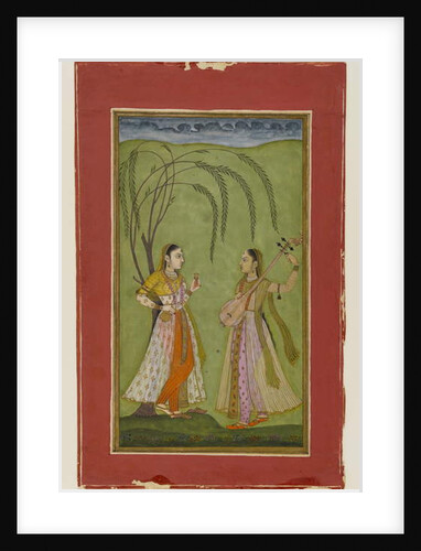 Two ladies in a landscape, c.1725 by Indian School
