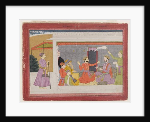 Page from a Rukmini Haran series, c.1780-1800 by Indian School