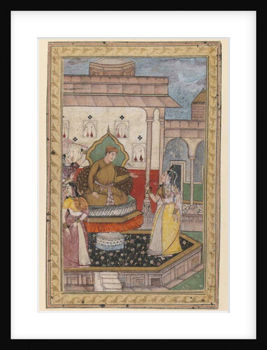 Miniature Painting, Court Scene, late 16th century by Indian School