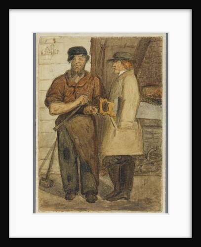 Two Stone Workers, 1864 by Karl L.H. Mueller