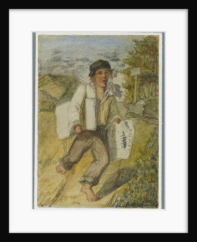 Newspaper Boy, 1864 by Karl L.H. Mueller