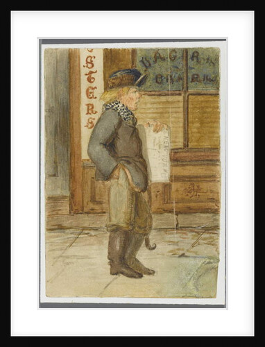 Newspaper Boy, 1864 by Karl L.H. Mueller
