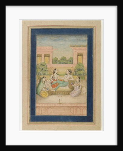 A Prince and his Consort on a Terrace, c.1800 by Indian School