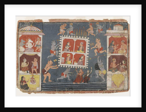 Page from a Dispersed Bhagavata Purana Series, c.1610-1650 by Indian School