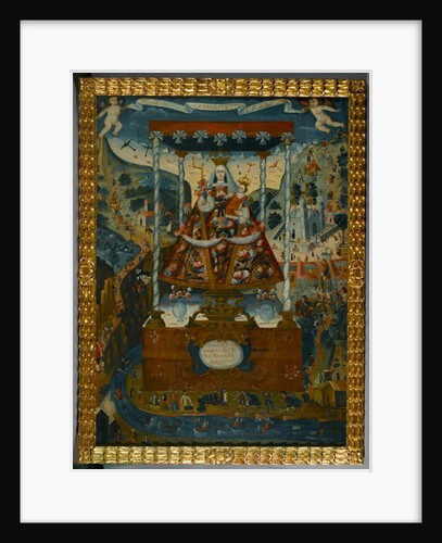 Our Lady of Cocharcas Under the Baldachin, Cuzco, 1765 by School Peruvian