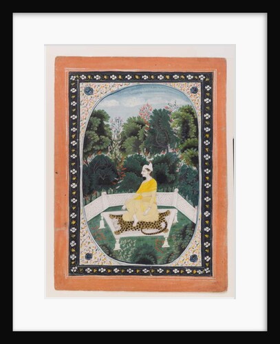 Man meditating in a garden setting, c.1820-40 by Indian School