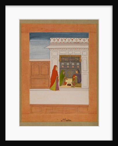 Month of Pausha, page from a Baramasa series, c.1750 by Indian School