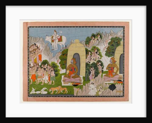 Arjuna's Penance, scene from a Mahabharata series, c.1825-40 by Indian School