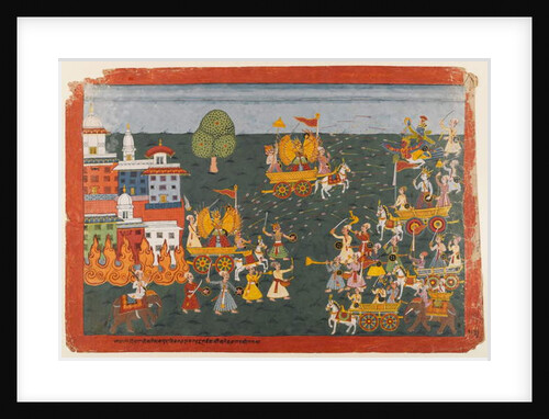 Folio from a Bhagavata Purana series, c.1800 by School Nepalese