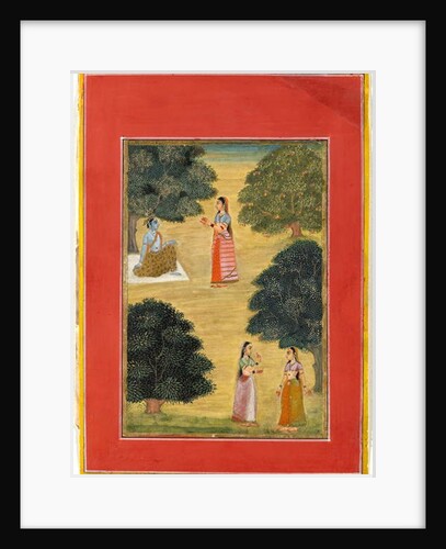 Krishna and Radha, 1684 by Ruknudin of Bikaner