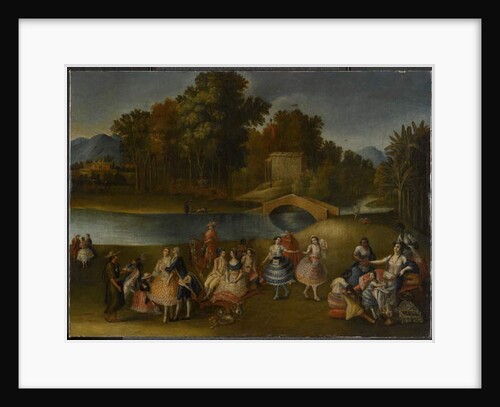 A Merry Company on the Banks of the Rímac River, 1785-1800 by Lima School