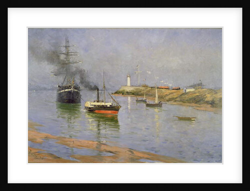 The Harbour at Honfleur, 1886 by Frank Myers Boggs