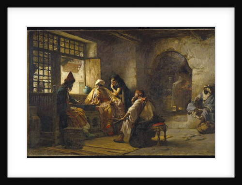 An Interesting Game, 1881 by Frederick Arthur Bridgman