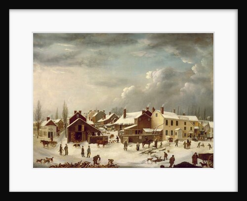 Winter Scene in Brooklyn, c.1817-20 by Francis Guy