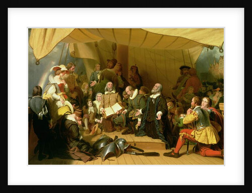 Embarkation of the Pilgrims, 1620, 1857 by Robert Walter Weir