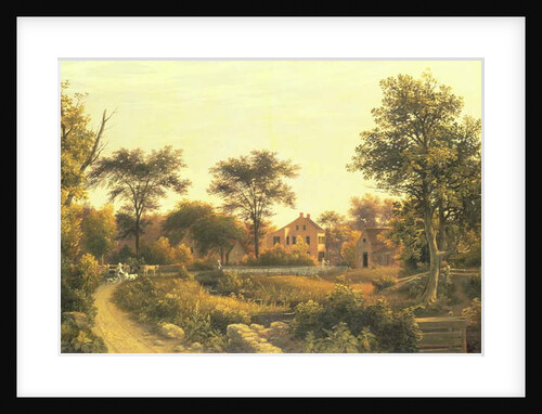 New England Homestead, 1839 by Samuel Lancaster Gerry