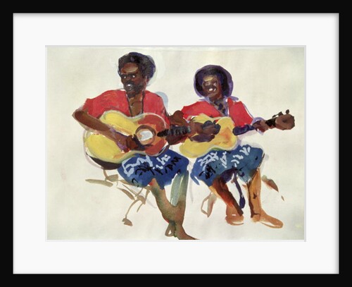 Fijian Guitar Duo, 1985 by Ted Blackall