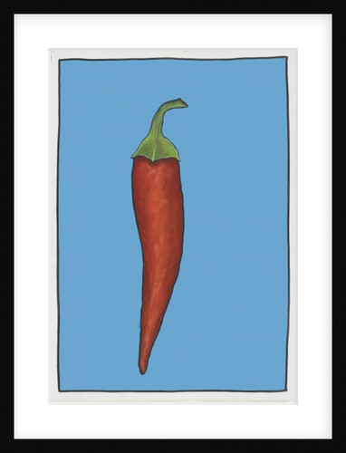 Chilli pepper blue, 2004 by Sarah Thompson-Engels