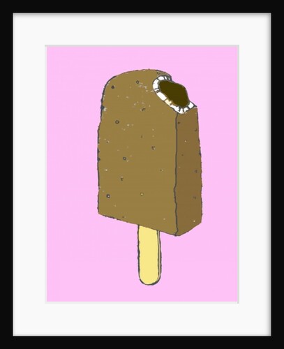 Choc lolly, 2007 (oil sticks and ink on paper by Sarah Thompson-Engels