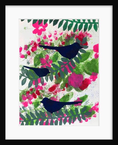 Three blackbirds, 2018 by Sarah Thompson-Engels