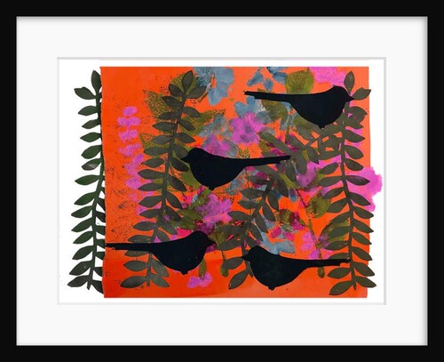 Four blackbirds by Sarah Thompson-Engels