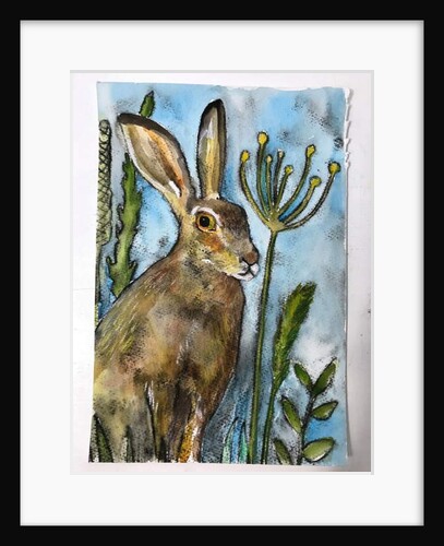 Hare with seed heads, 2019 by Sarah Thompson-Engels