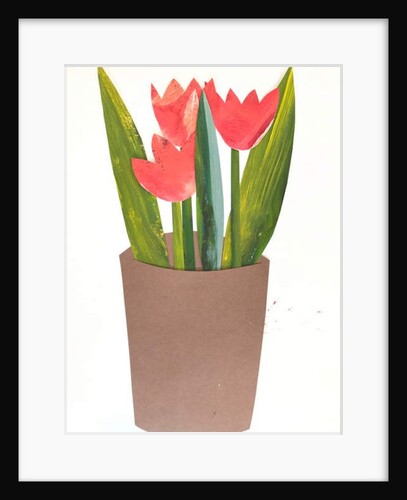 Tulips in a pot, 2018 by Sarah Thompson-Engels