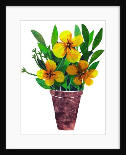 Yellow plant pot, 2019 by Sarah Thompson-Engels