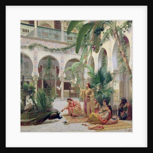 The Court of the Harem, 19th century by Albert Girard