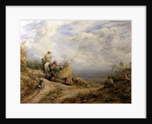 Pointing out the Way, 1874 by John Linnell