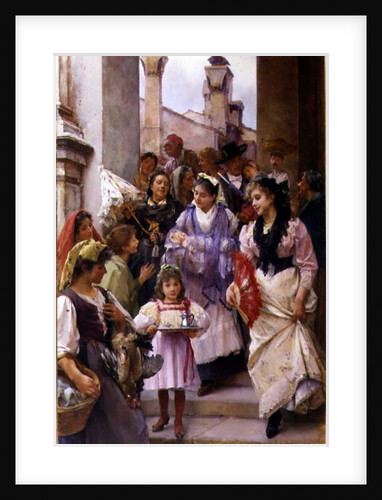 A Venetian Christening Party, 1896 by Henry Woods