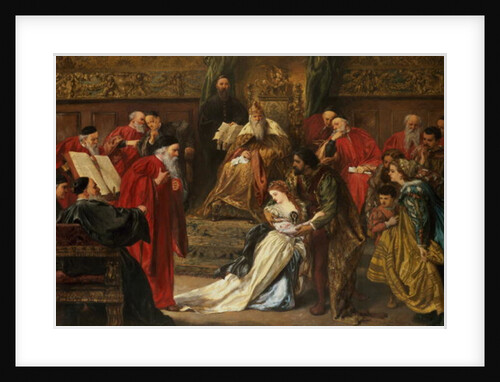 Cordelia in the Court of King Lear, 1873 by John Gilbert
