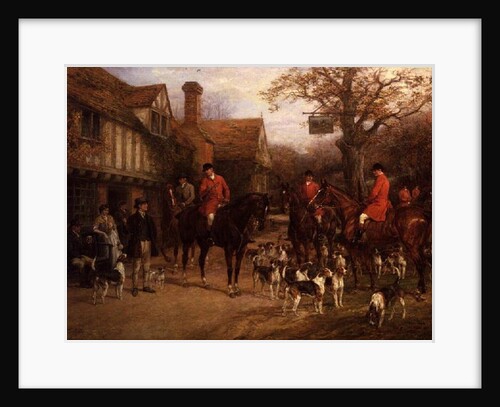 The Meet, Ye Olde Wayside Inn by Heywood Hardy