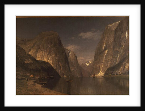 Up the Sogne Fjord, near Gudangen, 1876 by Adelsteen Normann
