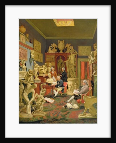 Charles Townley and his Friends in the Townley Gallery, 33 Park Street, Westminster, 1781-83 by Johann Zoffany