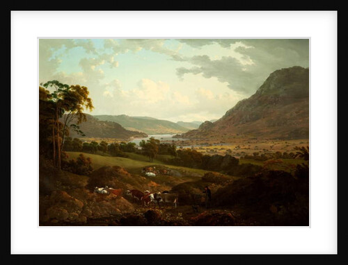 A Scene in the Lake District by Julius Caesar Ibbetson