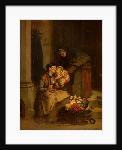 Her Sweetest Flower, 1880 by Arthur Stocks