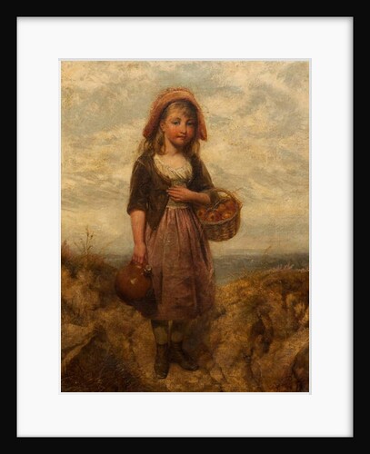 Girl with a Basket of Apples by Edward John Cobbett