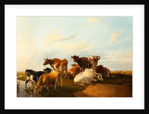 Evening in the Meadows, 1871 by Thomas Sidney Cooper