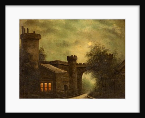 Entrance to Towneley Park, by Moonlight by English School