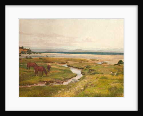 Shore Scene with Horses by George Frederick Waldo Johnson
