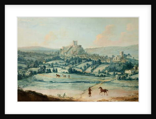 Distant View of Clitheroe, c.1730 by Matthias Read