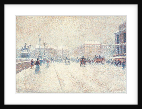 Le Pont-Neuf sous la neige by Albert Dubois-Pillet
