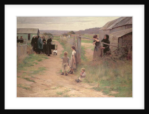 Funeral in Bresse, 1886 by Henri Alphonse Louis Laurent-Desrousseaux