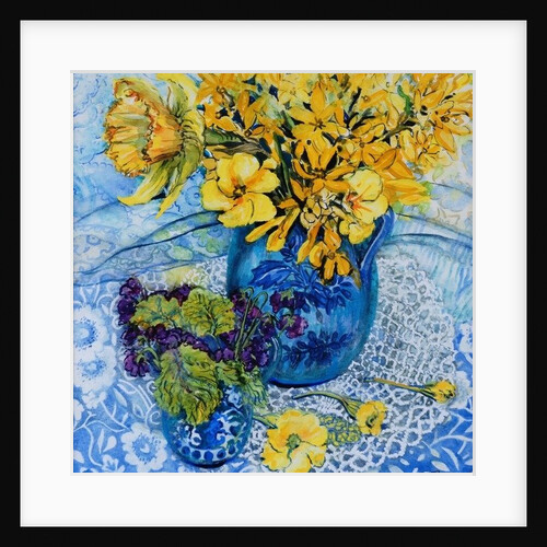 Primroses and Violets, 2000 by Joan Thewsey